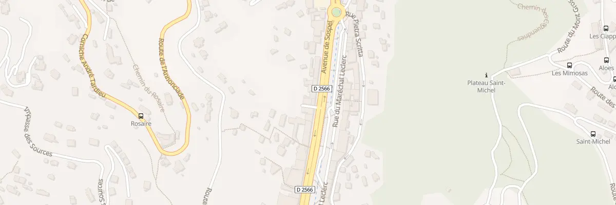 Plan du 75 Av de Sospel à Menton