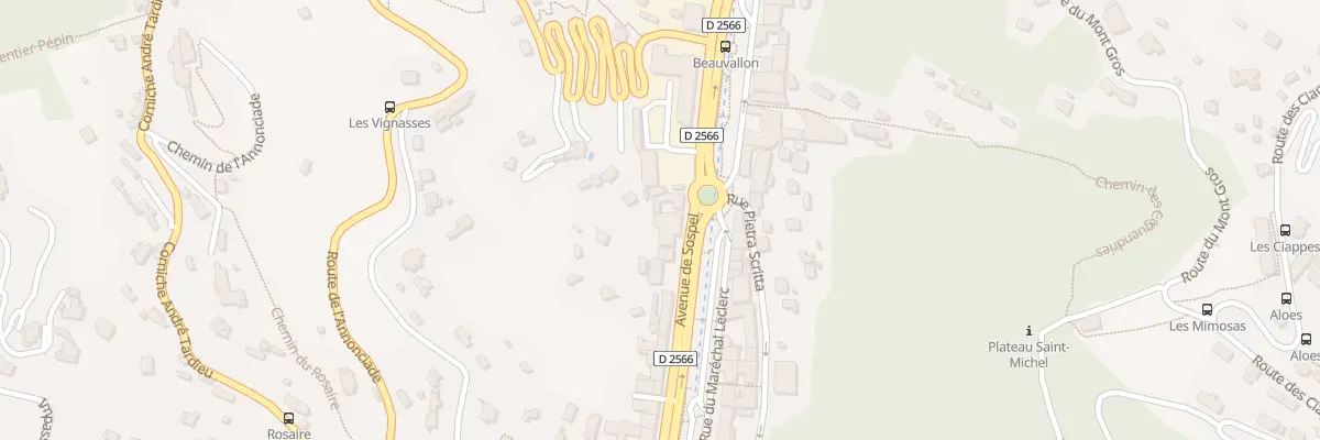 Plan du 93 Av de Sospel à Menton