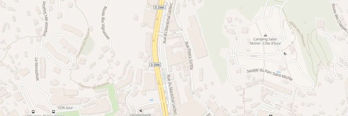 Plan du 22 Prom Mal Leclerc Hautecloque à Menton