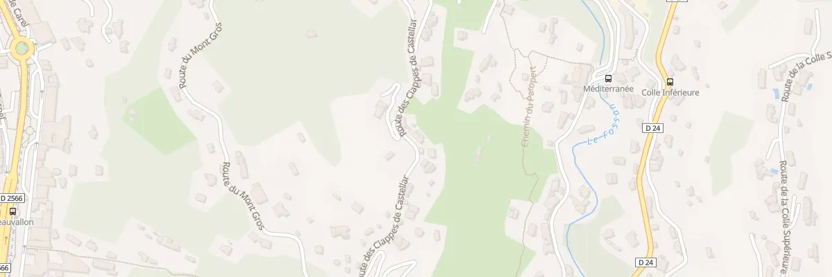 Plan du 1706 Rte Ciappes Castellar à Menton