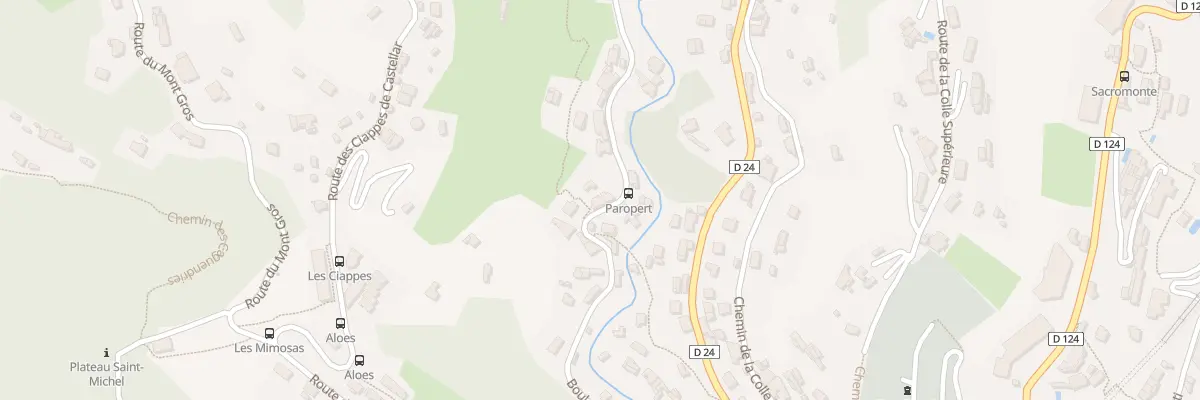 Plan du 41 Bd du Fossan à Menton