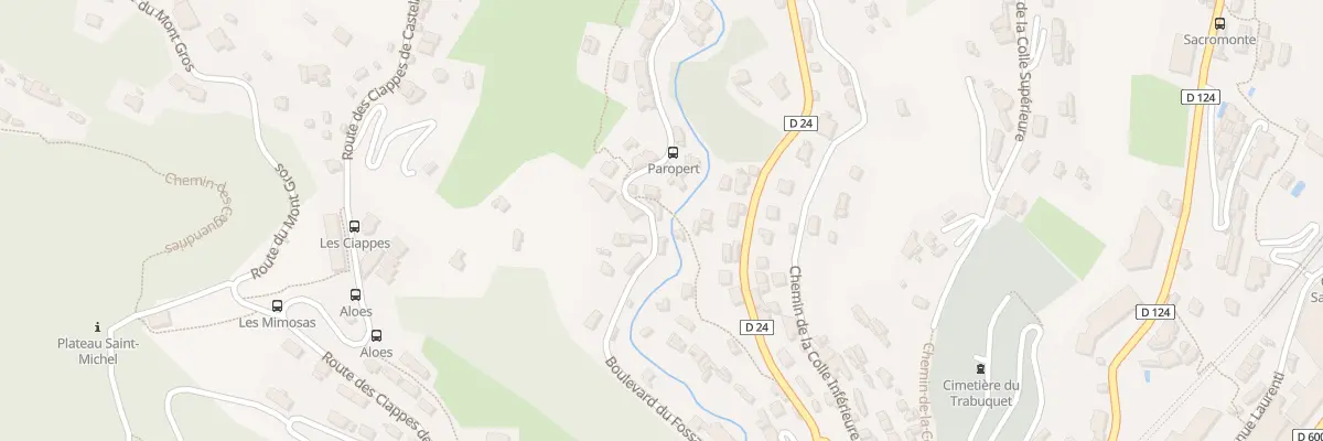 Plan du 30 Bd du Fossan à Menton