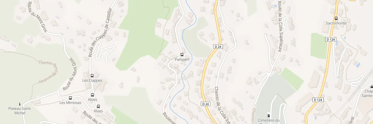 Plan du 36B Bd du Fossan à Menton