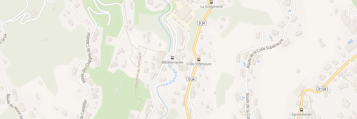 Plan du 50 Bd du Fossan à Menton