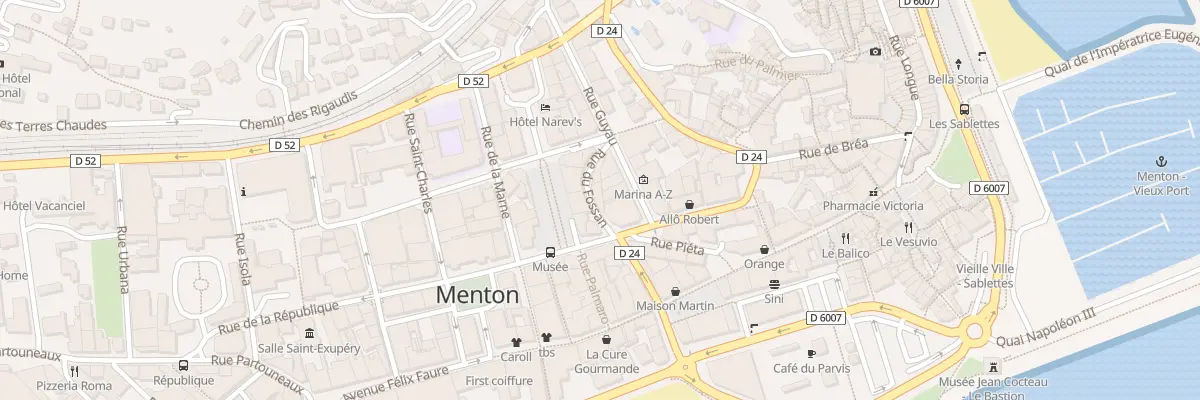 Plan du 2 Rue du Fossan à Menton