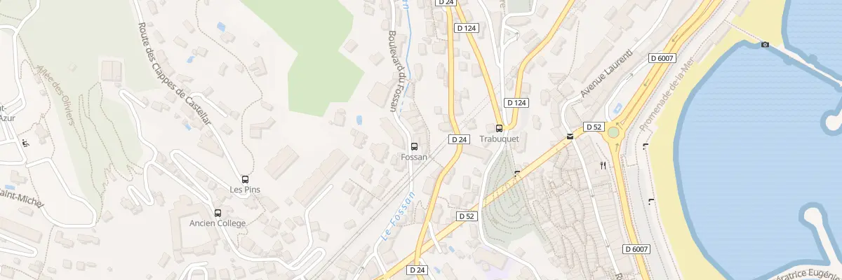 Plan du 8 Bd du Fossan à Menton