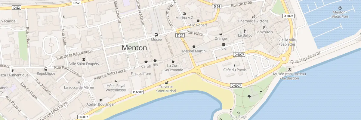 Plan du 8 Rue Saint-michel à Menton