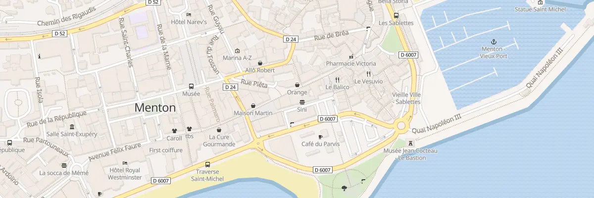 Plan du 22 Rue Saint-michel à Menton