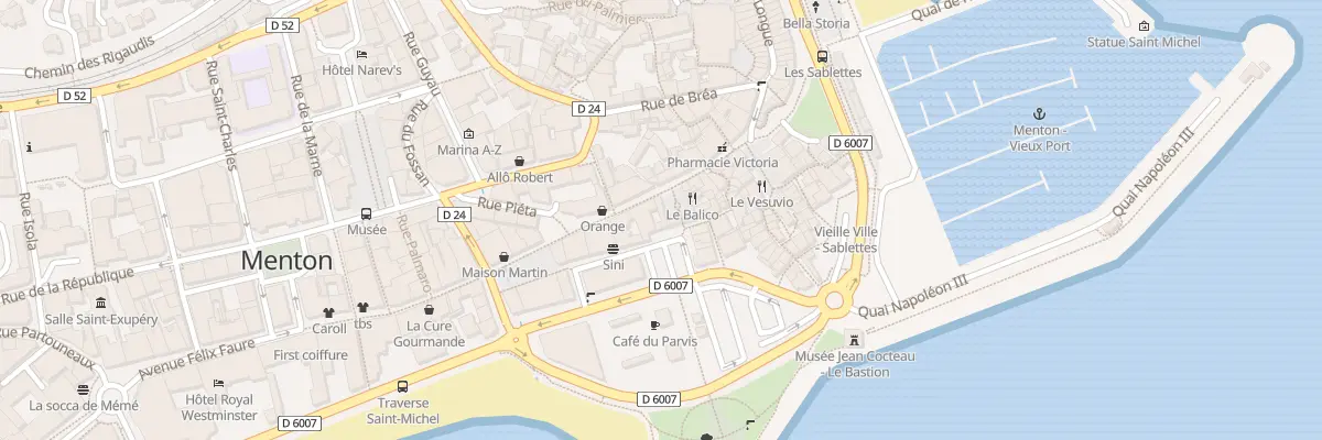 Plan du 24 Rue Saint-michel à Menton