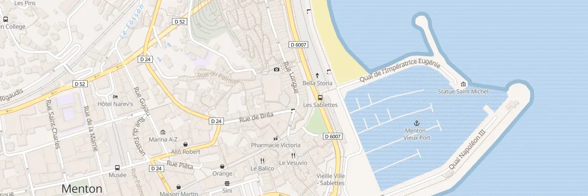 Plan du 6 Rue Longue à Menton