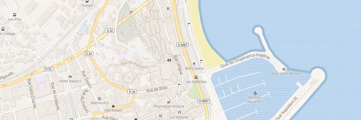 Plan du 33 Rue Longue à Menton