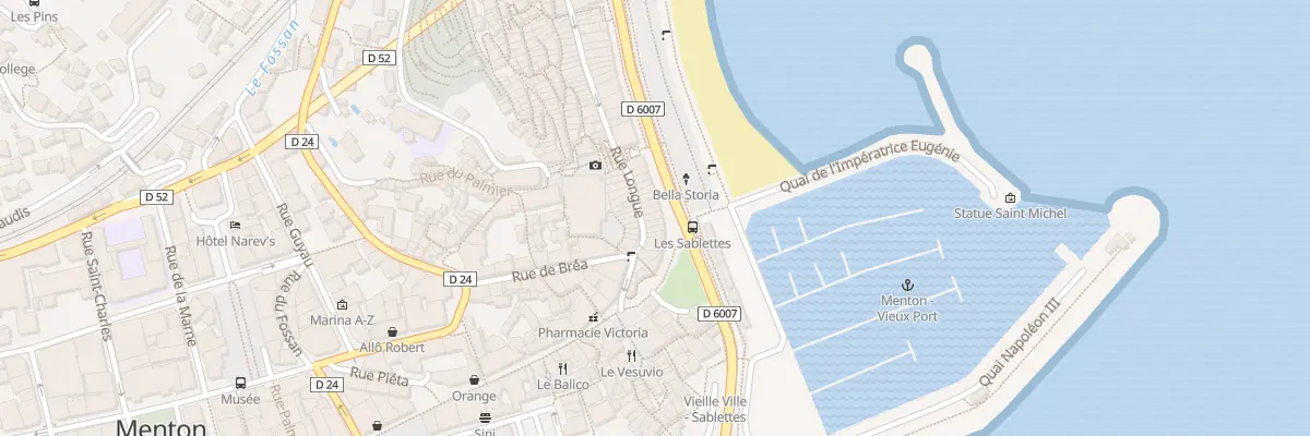 Plan du 11 Rue Longue à Menton