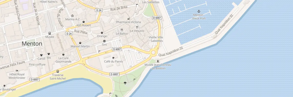 Plan du 6B Rue du Bastion à Menton