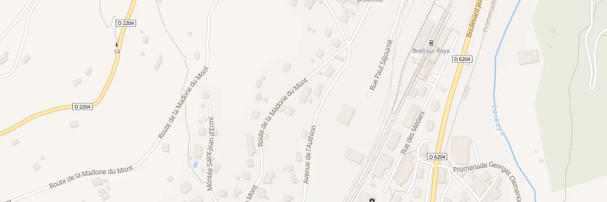 Plan du 71 Rte de la Madone du Mont à Breil-sur-Roya