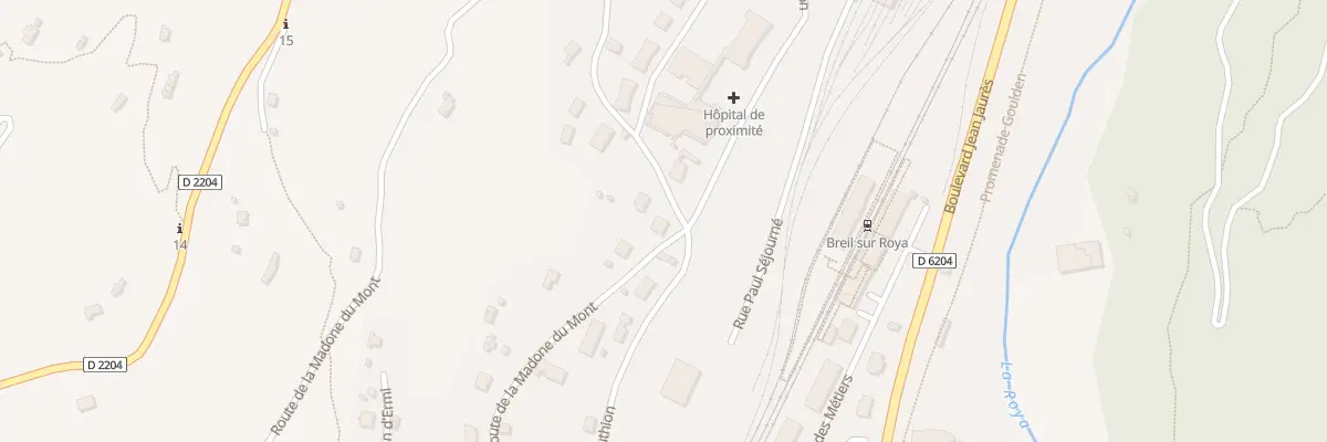 Plan du 6 Rte de la Madone du Mont à Breil-sur-Roya