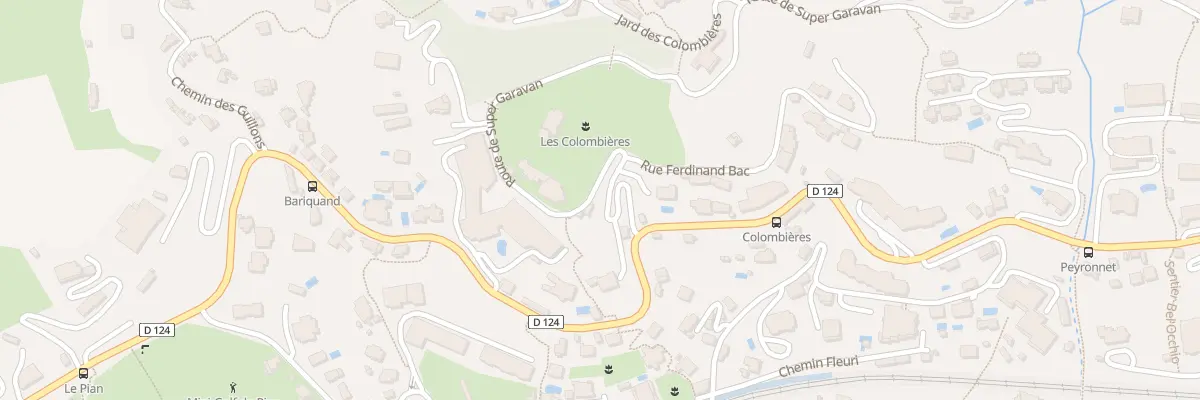 Plan du 205 Rte de Super Garavan à Menton