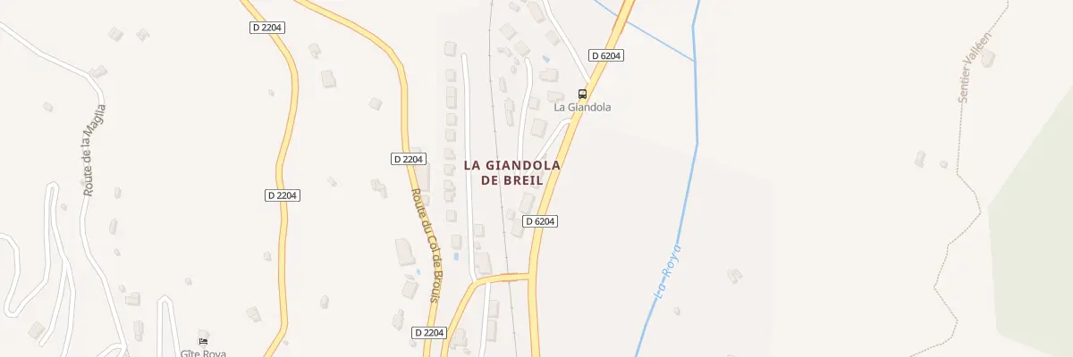 Plan du 91 Rte de la Giandola à Breil-sur-Roya