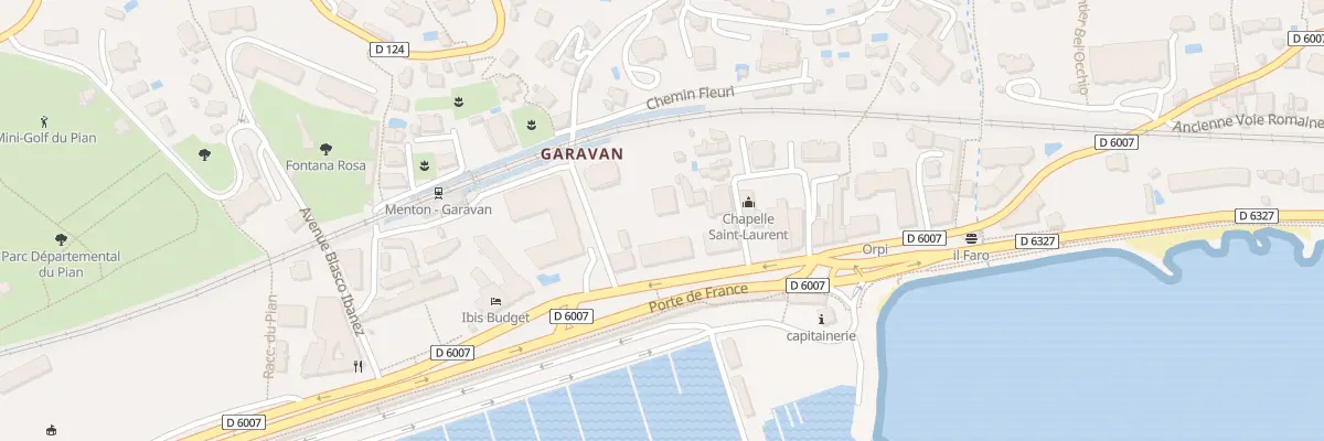 Plan du 65 Pte de France à Menton