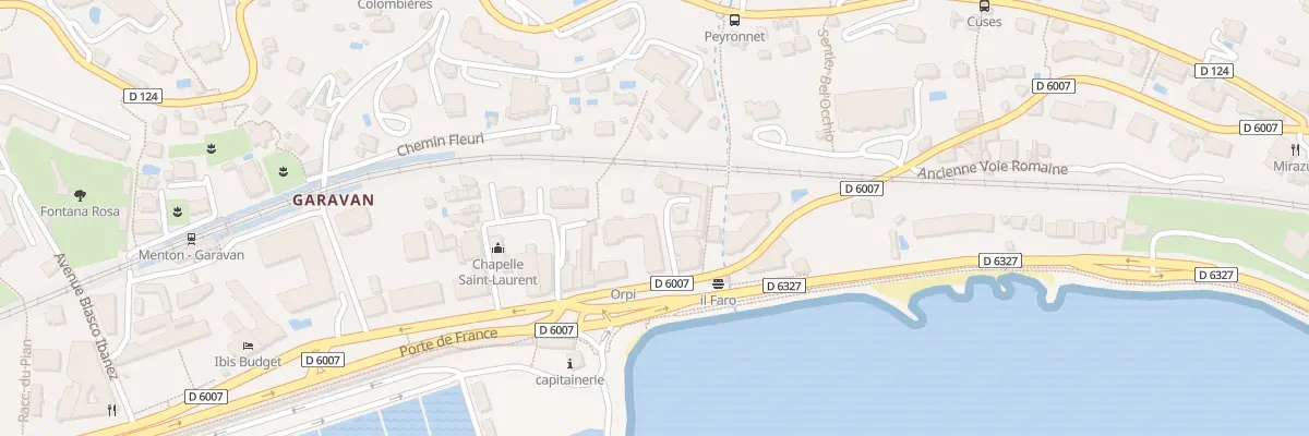 Plan du 5 Av Aristide Briand à Menton