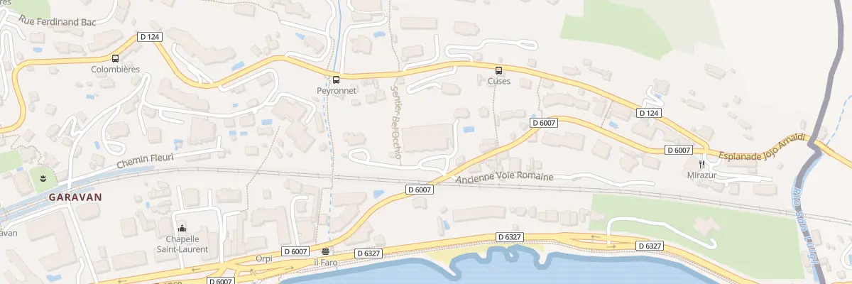 Plan du 13E Av Aristide Briand à Menton