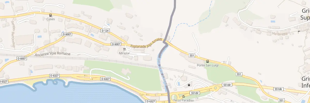 Plan du 30B Av Aristide Briand à Menton