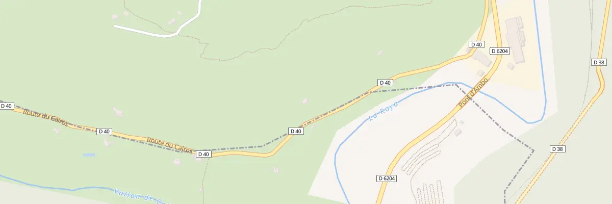 Plan du 380 Rte du Cairos à Fontan