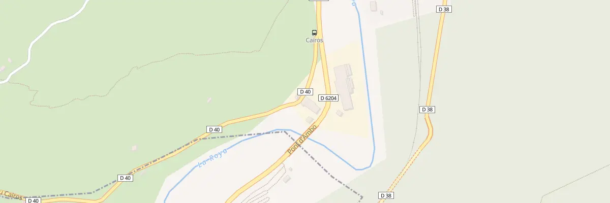 Plan du 95 Rte du Cairos à Fontan