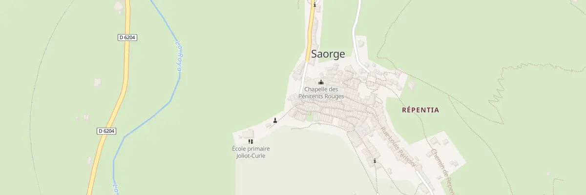 Plan du 2 Pl Georges Clémenceau à Saorge