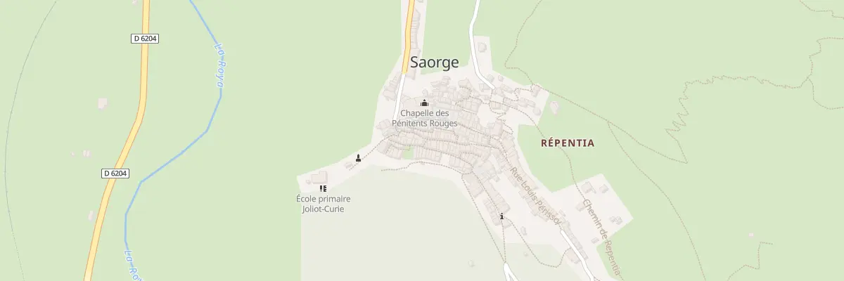 Plan du 12 Rue Virgile Barel à Saorge