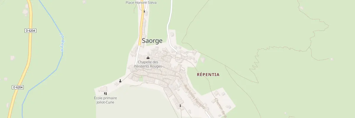 Plan du 13 Che de Repentia à Saorge