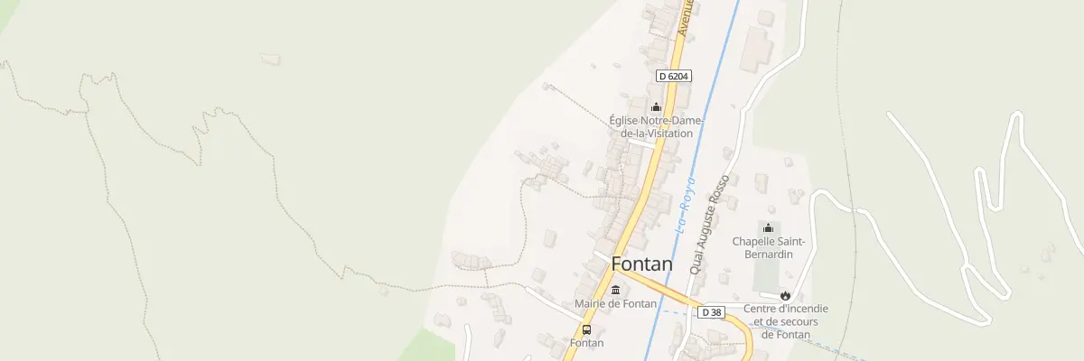 Plan du 2 Rue du Vallon à Fontan