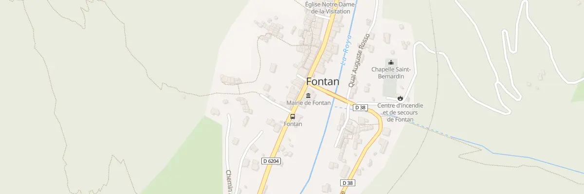Plan du 6 Rte Nationale à Fontan