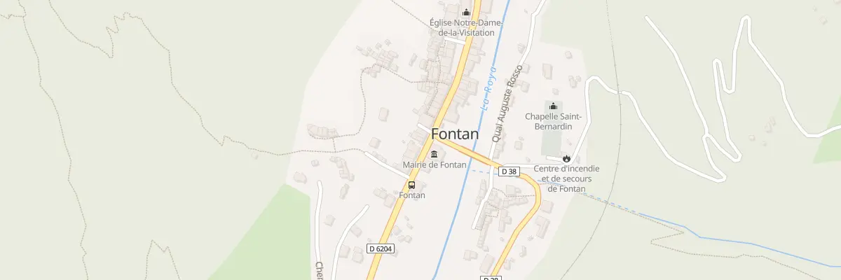 Plan du 10 Rte Nationale à Fontan