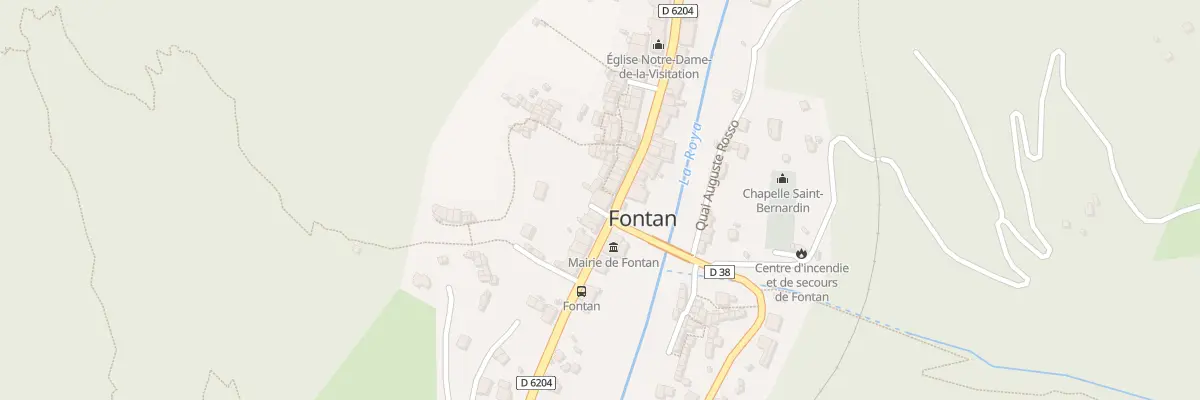 Plan du 2 Rue des Bonfantes à Fontan