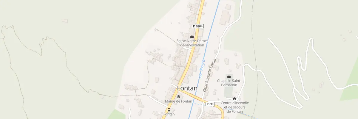 Plan du 6 Pl du Four à Fontan