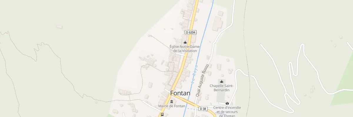 Plan du 5 Pl du Four à Fontan