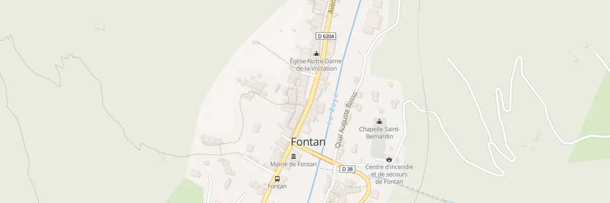 Plan du 2 Pl des Platanes à Fontan