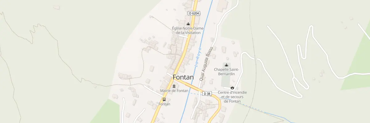 Plan du 15 Av Theophile Bottone à Fontan