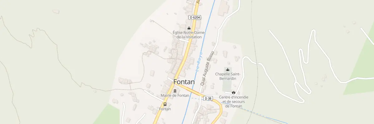 Plan du 19 Rte Nationale à Fontan