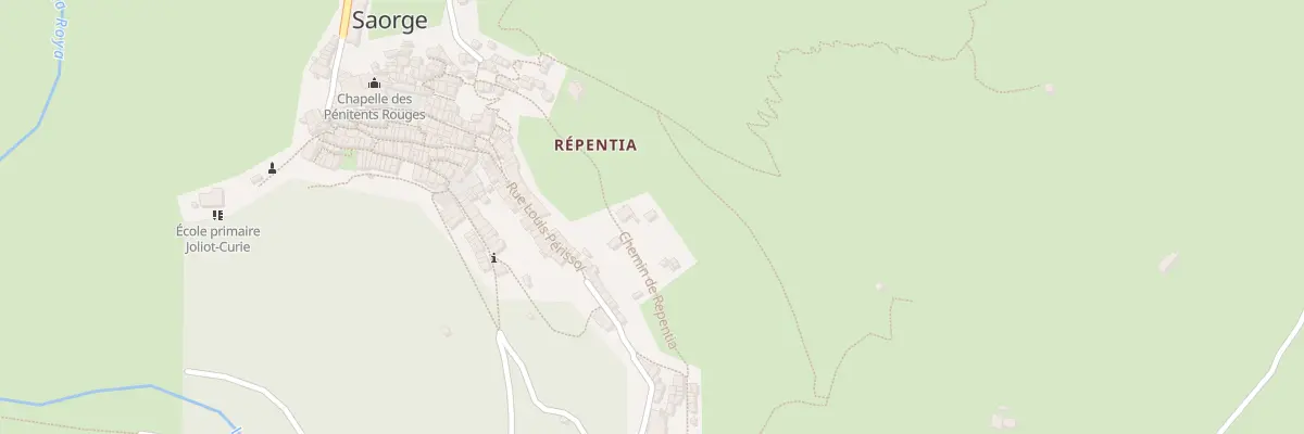 Plan du 180 Che de Repentia à Saorge