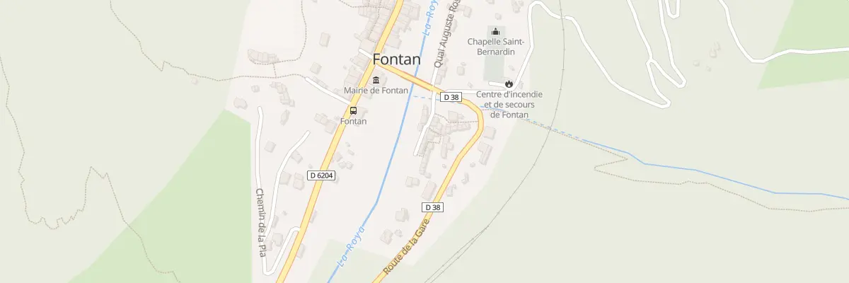 Plan du 2 Quai de la Roya à Fontan