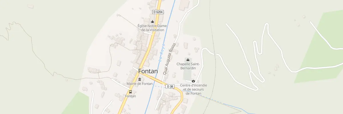 Plan du 9 Quai Auguste Rosso à Fontan