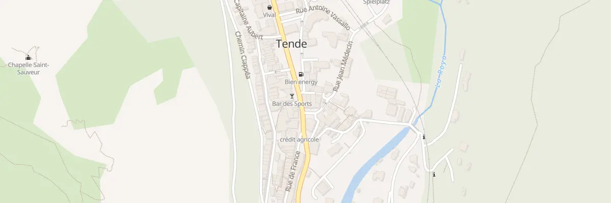 Plan du 6 Av du 16 Septembre 1947 à Tende