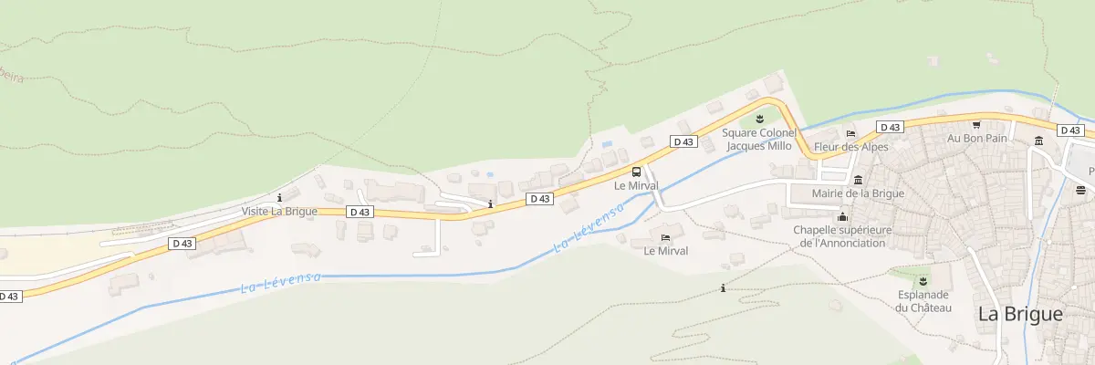 Plan du 234A Av de France à La Brigue