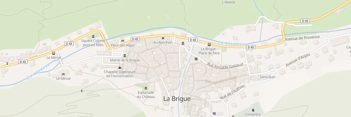 Plan du 13 Rue de la République à La Brigue