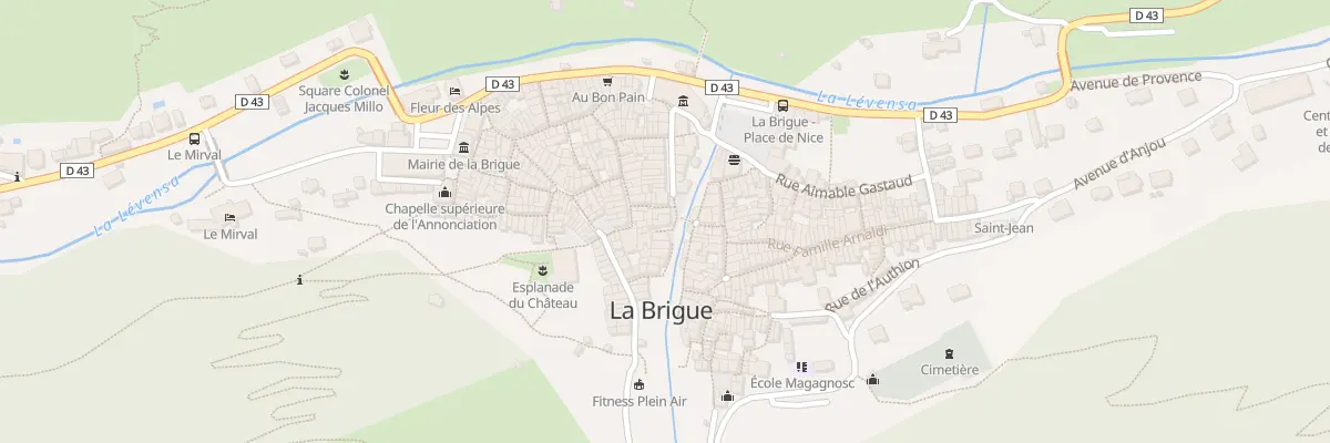 Plan du 1 Pl du Rattachement à La Brigue