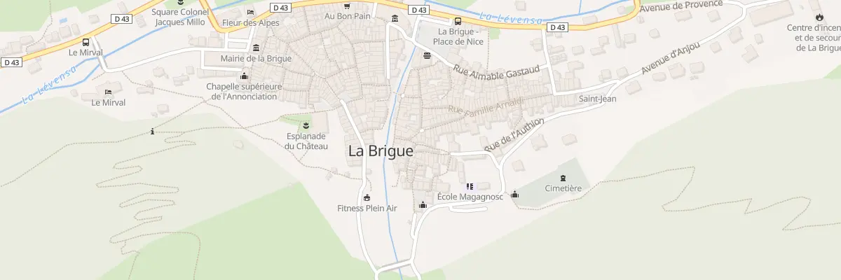 Plan du 3 Rue Colonel Dullin à La Brigue