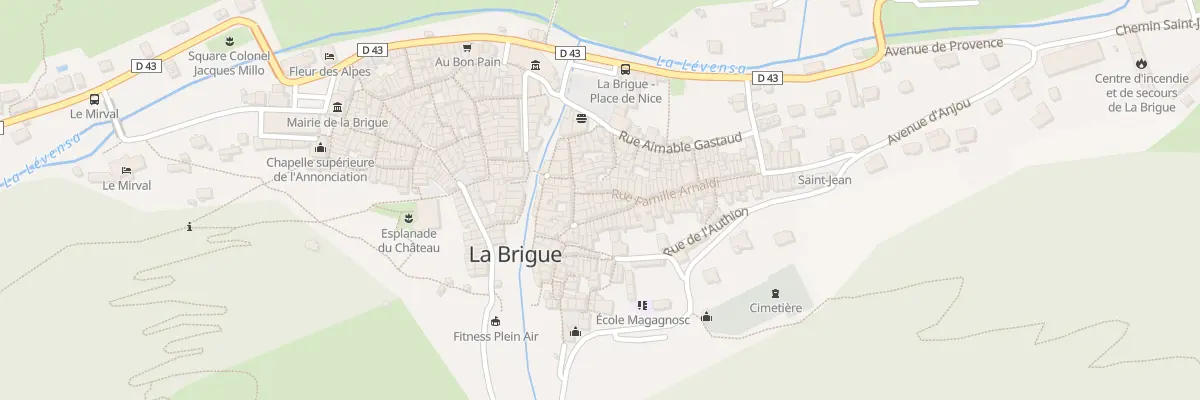 Plan du 67 Rue Famille Arnaldi à La Brigue