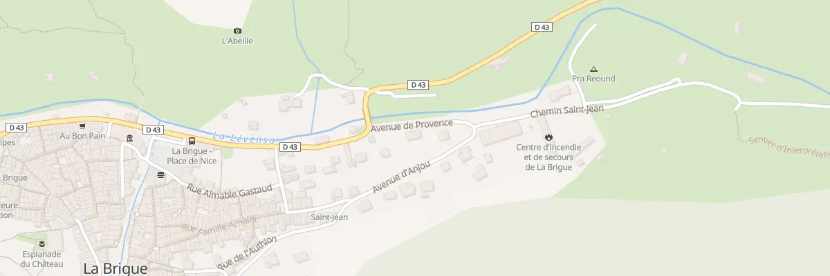 Plan du 50 Av de Provence à La Brigue