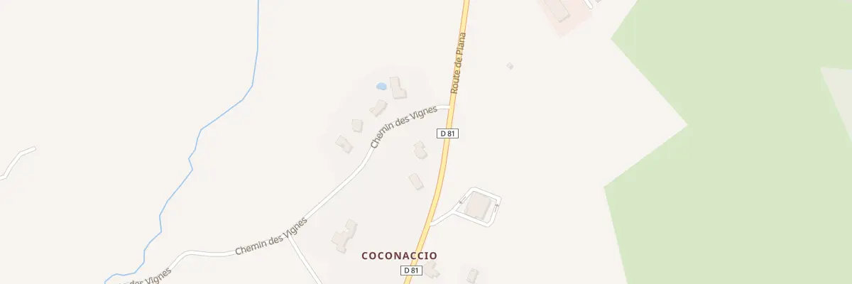 Plan du 5618 Coconaccio à Cargèse